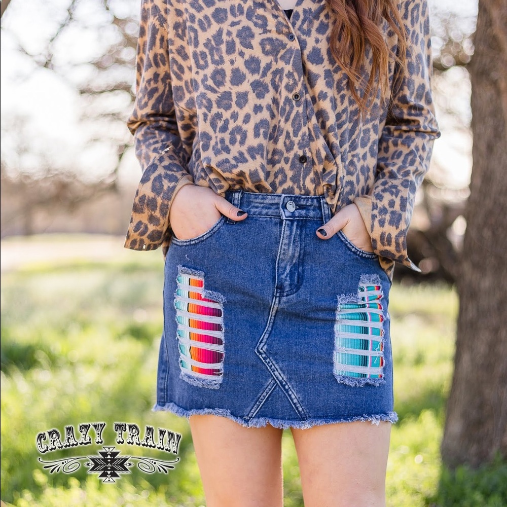 Crazy Train-Lollipop Serape Skirt